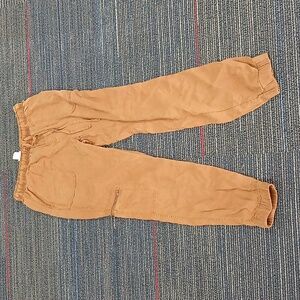 Nicole Miller 100% Linen Cargo Utility Joggers SZ Small